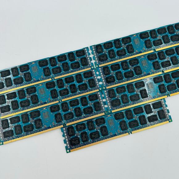 Lot of 7 Hynix 8GB 2Rx4 PC3L-10600R-9-11-E2 Server Memory HMT31GR7CFR4A-H9 T8 AE - Picture 7 of 8